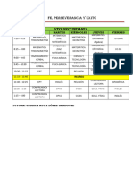 Horario 5to Secundaria