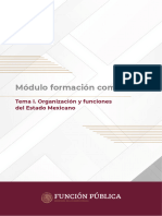 Tema I Funciones y Organización Del Estado Mexicano