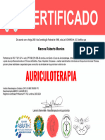 Certificado de Conclusão de Curso Auriculoterapia
