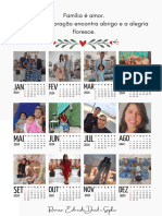 Calendário 2024 Natalino Com Foto Ilustrado Colorido - 20231207 - 125429 - 0000