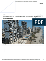 Reconstrucción en Acapulco tras Otis avanza entre el optimismo y desorganización