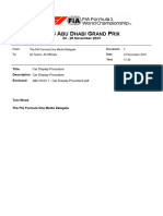 2023 Abu Dhabi Grand Prix - Car Display Procedure