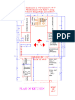 Kitchen Roof HT 10-2" (Girder 7") 9'-7" Already Chimney Wall Depth 4" Along With Roof Then Gradually Increased To 7"