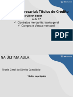 Aula 07 - Contratos Empresariais - Parte Geral