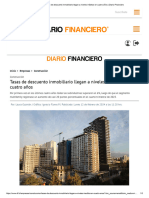 Tasas de Descuento Inmobiliario Llegan A Niveles Inéditos en Cuatro Años - Diario Financiero
