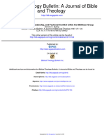 "Egalitarian" Ideology, Leadership, and Factional Conflict Within The Matthean Group - Duling, Dennis C