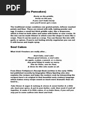 Boxty - pumpkin facts