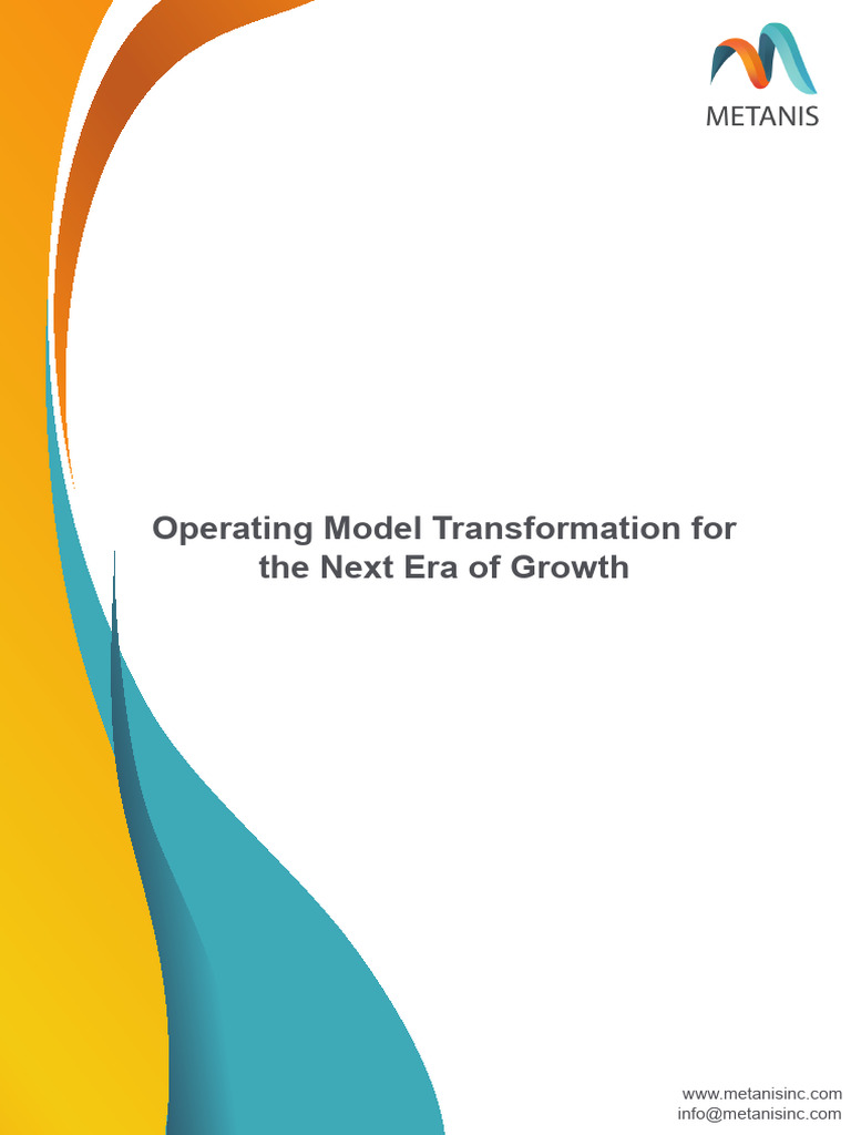 Operating Model Transformation v2019 PDF Retail Leadership