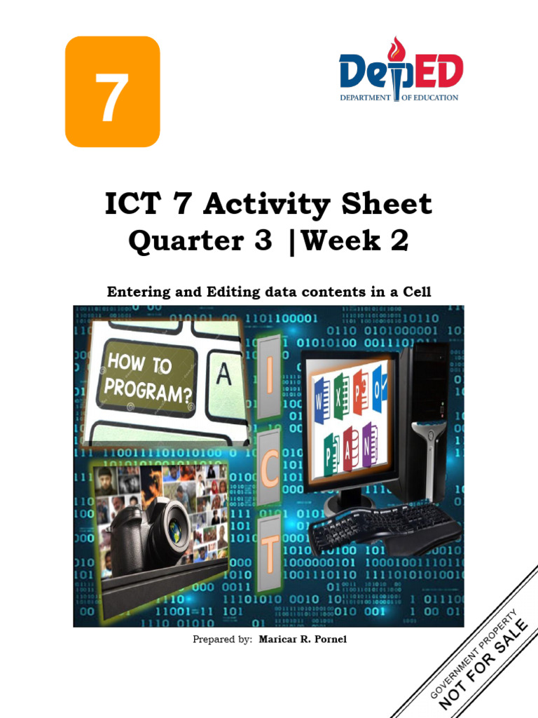 ICT 7 Activity Sheet: Quarter 3 - Week 2 | PDF | Learning | Educational ...