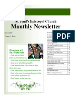 Monthly Newsletter: St. Paul's Episcopal Church