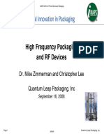 High Frequency Packaging and RFdevices