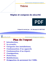 Réglemention Et Consignes