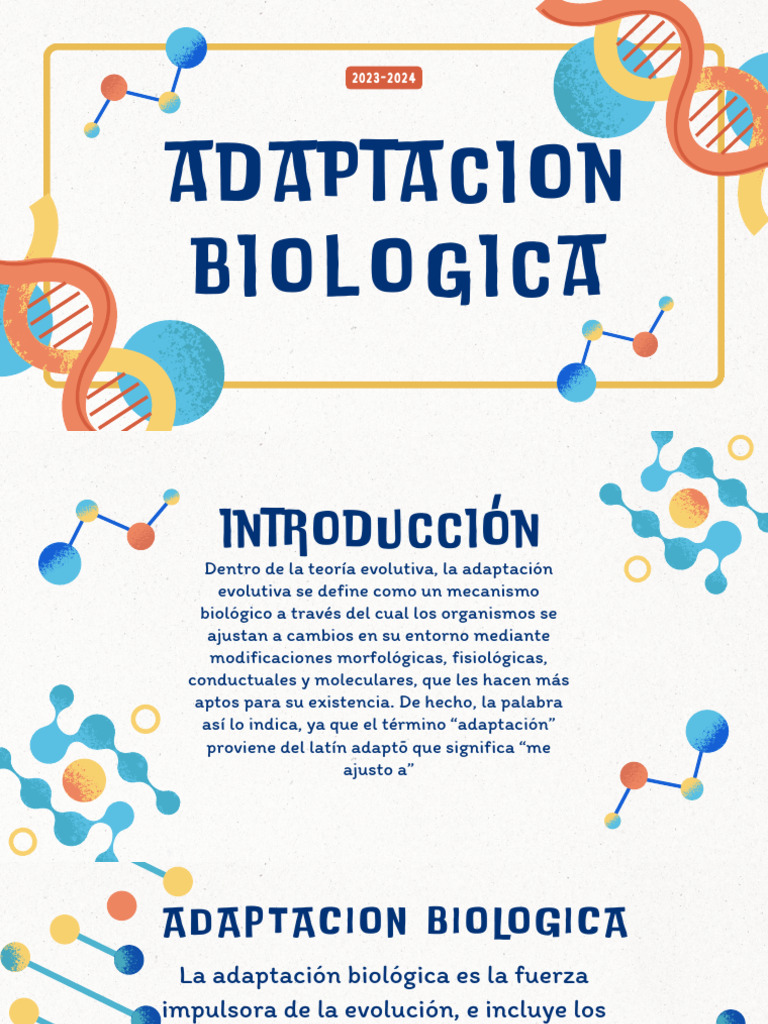 Adaptacion Biologica | PDF | Adaptación | Evolución