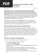 Piping Support: Types and Functions Explained | PDF | Pipe (Fluid ...
