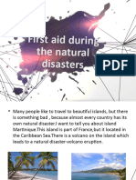 First Aid During The Natural Disasters