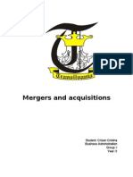 Mergers and Acquisitions