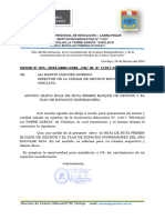 Oficio N°021-2024 Hoja de Ruta Del Primer Bloque de Gestión