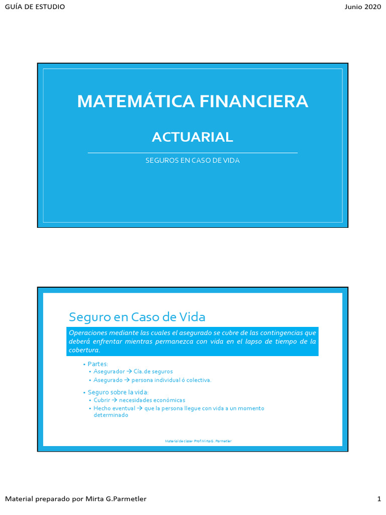Estudio sobre Seguros de Vida Actuariales | PDF | Seguro | Seguro de vida