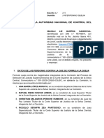 Queja Ante Autoridad Nacional de Control Del Poder Judicial