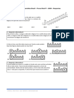 1° Semestre Resoluções Prova Nível P 2020