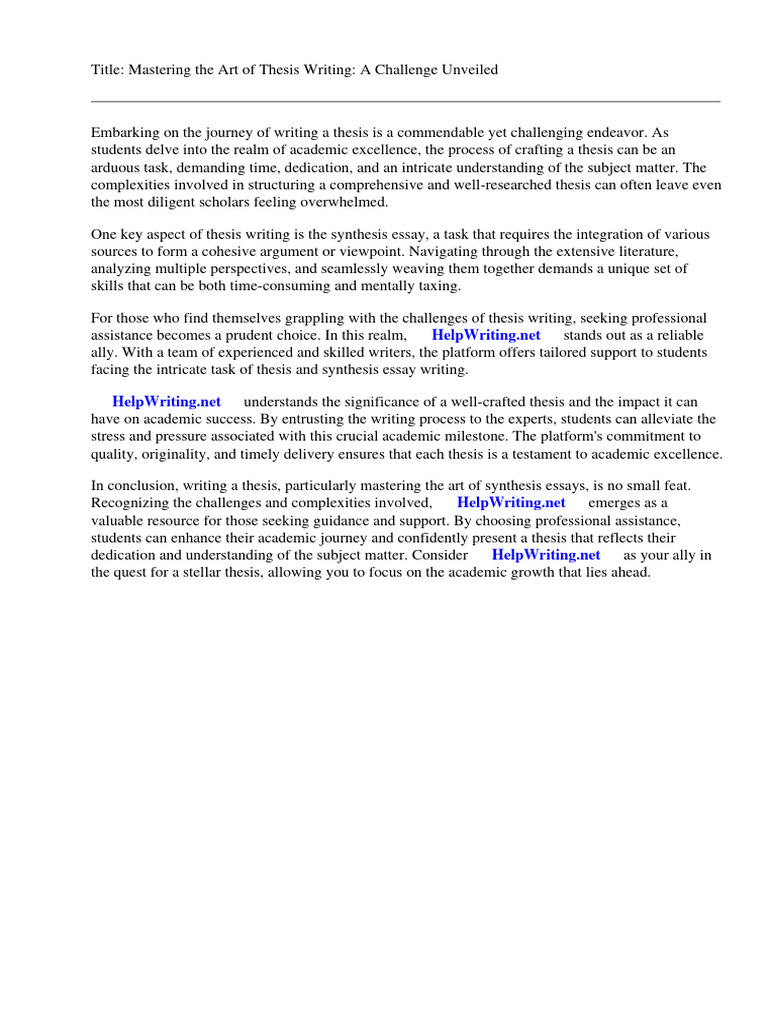 How To Write A Synthesis Essay Youtube | PDF | Essays | Dialectic