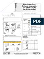 Kunci Bahasa Indonesia 1 Gasal Merdeka