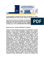 Estudo de Caso - Gestão de Materiais e Logística - Uningá