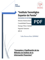 Investigación Métodos de Análisis de La Información Financiera.