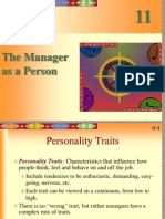 The Manager as a Person: Traits, Values, Careers and Stress