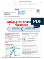 Zero and First Conditional Worksheet Worksheet