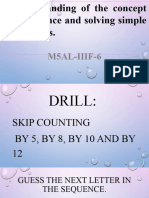 MATH 5 PPT Q3 W4 - Formulates The Rule in Finding The NTH Term Using Different Strategies 2