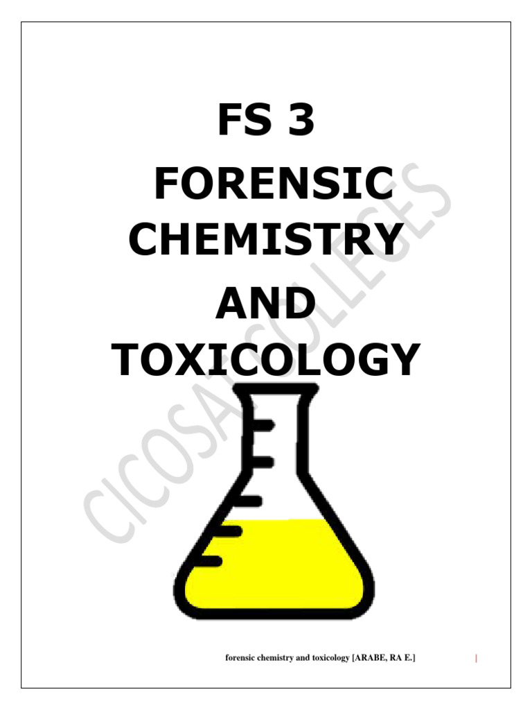 FS3 Module 1 | PDF | Forensic Science | Methamphetamine