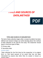 Types and Sources of Datamethod