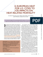 Analog European Heatwaves For Us Cities To Analyze Impact On Mortality