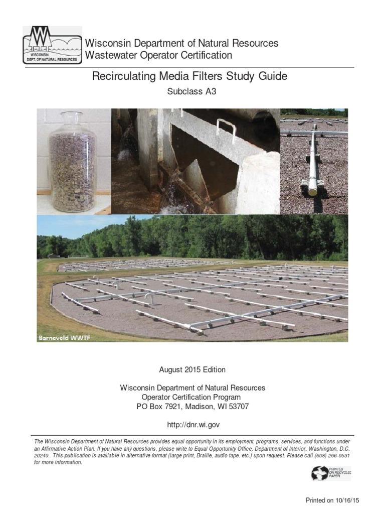 Study Guide Recirculating Media Filter | PDF | Sewage Treatment ...