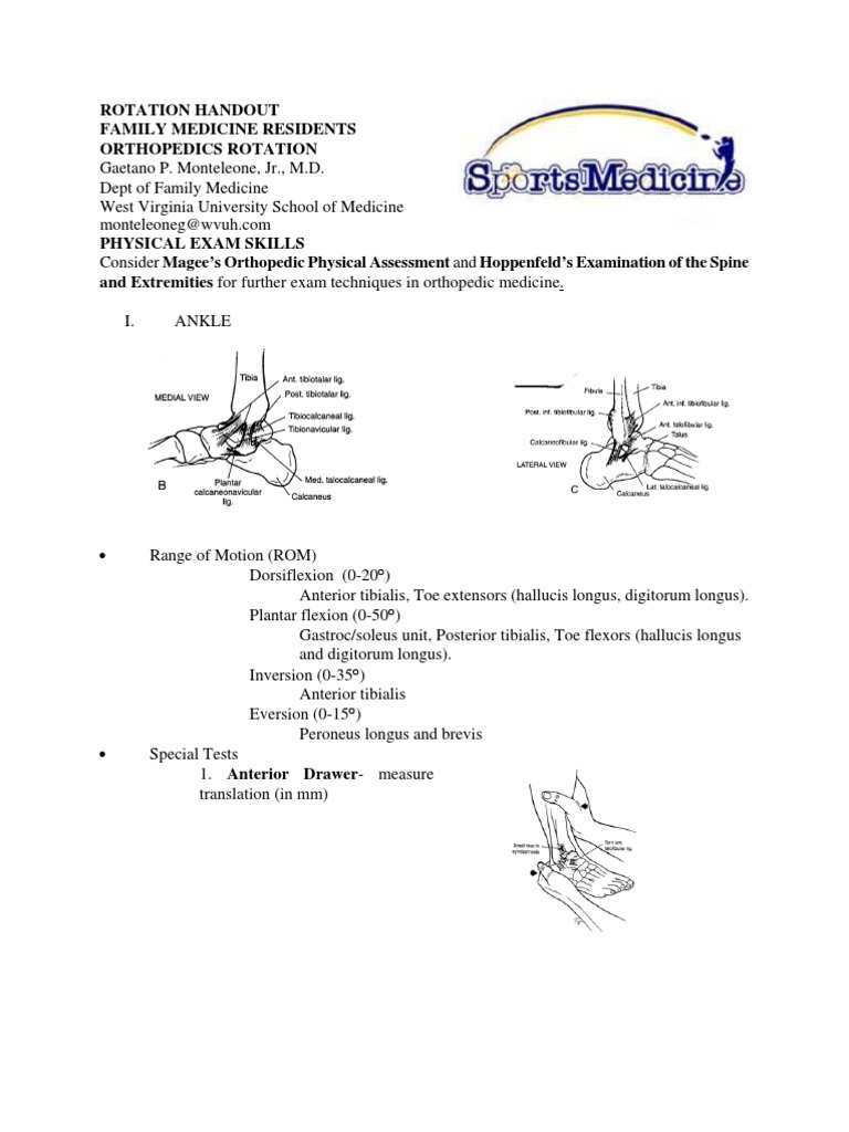 Ortho Special Test | Knee | Anatomical Terms Of Motion