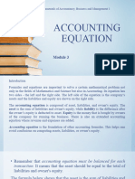 Accounting Equation