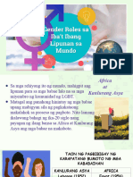 Gender Role Sa Ibat-Ibang Bahagi NG Mundo For My Student