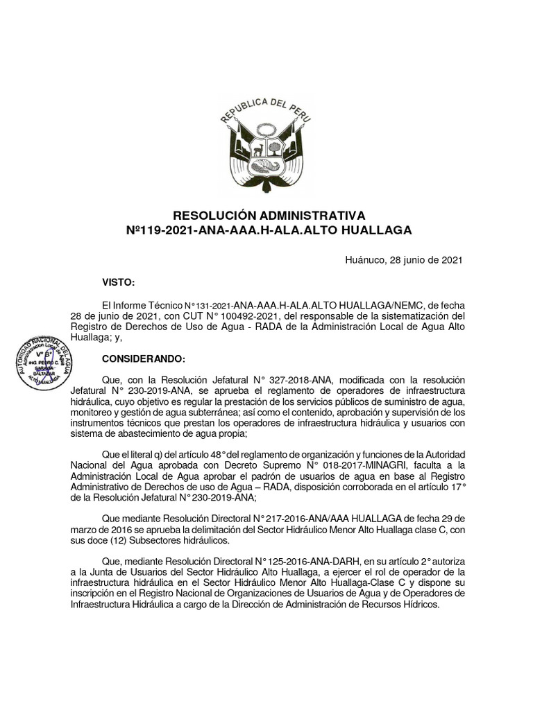 49 Ra 119 2021 15 | PDF | Agua | Agua y política
