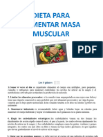 Dieta para Aumentar Masa Muscular