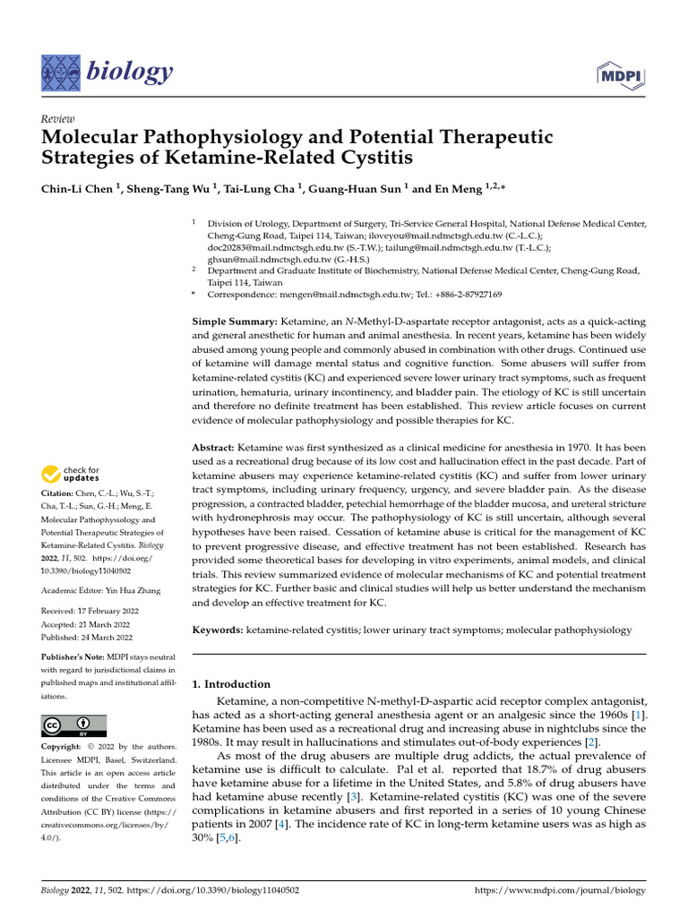 Molecular Pathophysiology and Potential Therapeutic Strategies of ...
