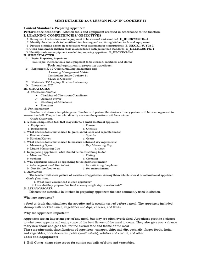 Cookery Co Pdf Hors D Oeuvre Kitchen Utensil