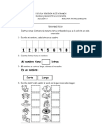 Pruebas Diagnosticas Primer Grado 2024