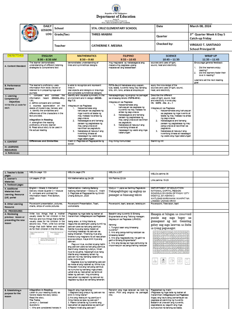 DLL q3 WK 6day 5 Cuf | PDF