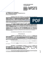 Se Ofrecen Pruebas en Juicio de Nulidad