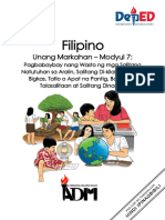 Filipino3 - q1 - Mod7 - Pagbabaybay Nang Wasto NG Mga Salitang - FINAL07102020