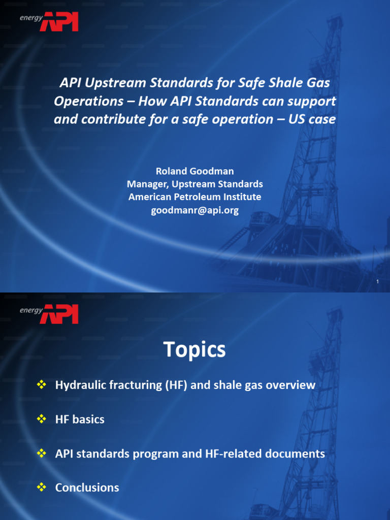 API Shale Gas Standards | PDF | Natural Gas | Petroleum
