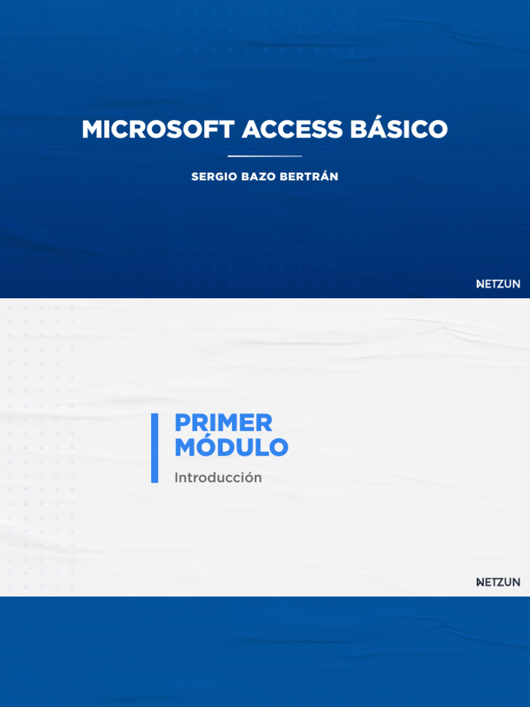 Introducción a Microsoft Access Básico | PDF | Bases de datos | acceso ...