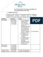 Acompañamiento y Formación de Los Grupos Apostólicos de La Parroquia Divino Niño Jesús