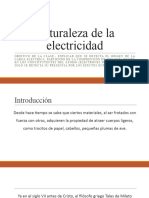 Naturaleza de La Electricidad